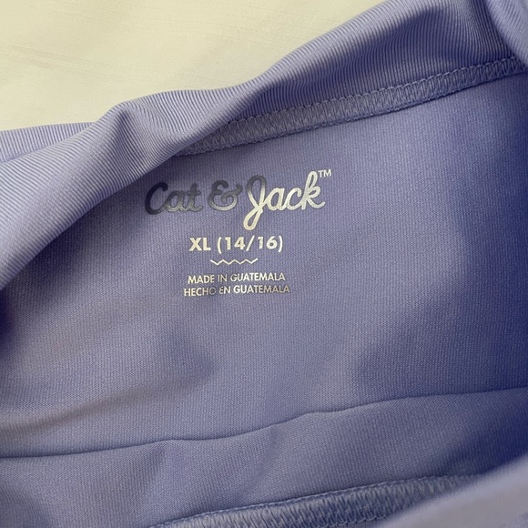 Cat & Jack Girls Rashguard XL - Purple Mermaid - Picture 5 of 5